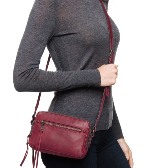 Frye Handbags - Frye Leather Zip Camera Bag